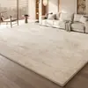 Alfombra Extraíble y Lavable para Sala de Estar, Estilo Wabi-Sabi, Lujo Ligero, Gama Alta, No Requiere Lavado, Limpiable con Paño, Lavable a Máquina, Felpudo Desmontable de Doble Capa