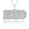 Hip-Hop Europeo y Americano Colgante Ortodoxo Alfanumérico de Circonio Cuadrado Grande Hip-Hop Calle Circonia Cuadrada Joyería Personalizada DIY