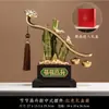 Arranha-céus Lucking Bamboo Ornaments Entrada da sala de estar Enviar Liderança Escritório Decoração do armário de vinho Presente de formatura em movimento