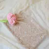 Tela de Cortina Blanca con Adorno de Encaje de Malla Fondo para Fotografía de Bodas Falda para Mesa de Comedor Tela para Ropa
