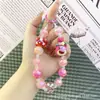 Pupu y Su Pequeño Amigo Mickey Oso Cadena Popular Linda para Teléfono Móvil Llavero Colgante para Bolso Accesorios al por Mayor