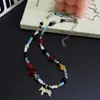 Pingente Cavalo Concha Azul Lápis Lazúli Turquesa Colar com Contas Mar Profundo Design de Nicho Corrente de Clavícula Elegante de Alta Qualidade