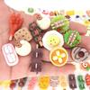 Simulación de mini comida en miniatura, juego de pastel, modelo mixto, crema, pegamento, bricolaje, joyería, teléfono móvil, accesorios de resina