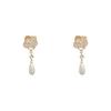 Aretes Coreanos Populares de Camelia Simple con Perla para Mujer ins Estilo Frío Nicho Retro Moderno Aguja de Plata S925