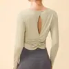 Roupas de yoga leves, com sensação de "quase nada", para mulheres, de secagem rápida, respiráveis, tops esportivos de manga curta e manga longa, tops de fitness, em estoque, direto do fabricante