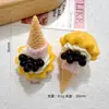 DIY resina juguete alimentario accesorios cono de helado epoxy funda de teléfono decoración de belleza imán de refrigerador llavero colgante