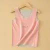 Chaleco Térmico Infantil, Clase A, Otoño e Invierno, Ropa Interior Térmica para Niños, Chaleco sin Mangas, Cachemira de Seda, Camiseta Base para Niñas