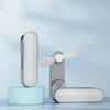 Nuevo mini ventilador plegable de mano USB, pequeño, portátil, silencioso, pequeño, con carga, regalo creativo dos en uno