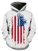 Sudadera con Capucha Nueva para Hombre 2026 Primavera y Otoño Impresión Digital 3D Remolino Blanco y Negro Corte Delgado Sudadera con Capucha para Hombre