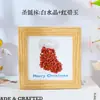 Moldura de foto de árvore de Natal com cascalho de cristal natural para atacado, pintura, decoração de Natal de cristal, pintura feita à mão, pintura decorativa para mesa de casa