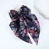 Horquilla de Lazo de Cinta Larga Floral Transfronteriza Estilo Francés Súper Hada Corazón de Niña Parte Posterior de la Cabeza Accesorios para el Cabello con Lazo Floral