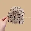 Goma para el pelo de malla con lunares estilo coreano extragrande para verano, Scrunchie elegante para moño y coleta alta