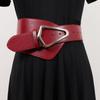 Cinto de Cintura Feminino de Couro Genuíno Largo Decorativo para Casaco Casaco com Vestido de Tricô Cós Versátil Traje Sensação de Alto Padrão