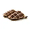 Pantuflas de Algodón Premium para Mujer, Pantuflas de Felpa Cálidas de Otoño e Invierno para Pareja, Pantuflas de Algodón Silenciosas para el Piso para Hombre