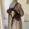 Bolso de hombro de moda con patrón de lichi, bolso cruzado versátil para mujer, bolso de mano tipo almohada estilo vintage versión coreana