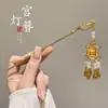 Grampo de Cabelo de Madeira de Alta Qualidade com Franjas e Design Floral, Acessório de Cabelo Estilo Chinês Tradicional para Mulheres, Novo Modelo 2026, Novo Grampo de Cabelo Estilo Chinês