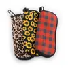Caixa de bolsa para óculos portátil externa material de mergulho bolsa para óculos estampada à prova d'água com zíper anti-queda bolsa de armazenamento para óculos