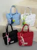 2026 Verano Nuevo de Moda Gran Capacidad Estilo Coreano Lunares Moderno Casual para Viajes Diarios Cruzado de Alto Valor Bolso Cruzado de Hombro Tipo Cubo