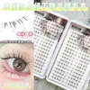 Pestañas Inferiores Gruesas Tipo Adhesivo de Raza Mixta Asiática de Gran Capacidad con Aspecto Pintado a Mano para un Look de Maquillaje Intenso Estilo Manga que es Fotogénico