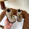 Moda Infantil Botas Amarelas 2025 Outono Novo Estilo Camurça Leve Colorido Moderno Versátil Fofo Casual Calçados Infantis