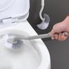 Escova Sanitária de Agachamento Montada na Parede Doméstica Escova Sanitária Escova de Limpeza Banheiro Sem Canto Morto Cabo Longo Cerdas Macias Escova Sanitária