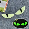 Adecuado para Motocicleta Cfmoto 250/450Sr Modificación Ojos de Diablo sin Dientes Luminosos 3D Pegatinas Ojo de Gato