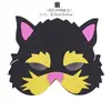 Máscara de Animales de Dibujos Animados de EVA de Media Cara Accesorios de Performance Máscara de Ratón Mono Rana Gato Perro Conejo