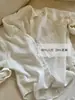 Camisa Branca de Linho Tencel Manga Longa Estilo Old Money para Mulheres, Nova Coleção de Verão 2026, Elegante e Sofisticada, Caimento Solto, Top Leve