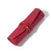Nueva Bolsa de Lápices de Viaje de Amazon Cuero Crazy Horse Enrollable Caja para Bolígrafos Lápices Bolígrafos Portabolígrafos de Artista Cuero Genuino