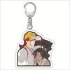 Hell Music Keychain Animação em torno de sapinhos Maru Ehai Ya Esquerda Pendurado Batalhão Guarda Gangue Zuo Chefu Zhi Pingente Acrílico