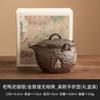 Arcilla de Cerámica Antigua del Fabricante Oro y Plata Olla Atrapada a Mano Olla Individual para el Hogar Gran Capacidad Juego de Té Kung Fu Tetera Antiescaldante con Filtro