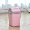 Clasificación de Cocina Estilo Japonés Bote de Basura Doméstico Estilo Ins Bote de Basura de Plástico de Aspecto Elegante Tapa Oscilante Cesto para Papel Higiénico con Tapa