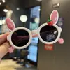 Gafas de Sol Polarizadas Infantiles con Orejas de Conejo de Dibujos Animados Bunny de Silicona Lindas Lindas Gafas de Sol para Bebé Niña