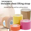 Cinta Kinesiológica, Cinta para Levantar el Pecho, Cinta Muscular, Cinta Muscular Deportiva Multicolor, Cinta de Alta Adherencia, Caja Protectora Inglesa 5m