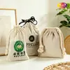 Saco de compras de algodão, saco de lona, supermercado, frutas e vegetais, saco de algodão, poliéster cordão de algodão, cordão de traço de lona personalização da fábrica