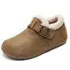 Sapatos femininos estilo Birkenstock retrô de algodão com aumento interno de 3 cm de altura, novo estilo outono/inverno, apresentando forro de pelúcia para aquecimento e conforto, adequados para uso externo