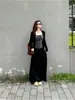 2026 Principios de Otoño Tallas Grandes Estilo Coreano Holgado Camisola de Rayas Elegante Cárdigan Falda de Cintura Alta Conjunto para Mujer Tallas Grandes