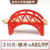 Pista de Tren Accesorios de Madera Paquete de Expansión Pista de Madera Pista de Coche Bloques de Construcción Juguetes de Madera Ensamblados para Niños