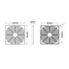 Chasis de Ventilador Metálico Amigable con el Medio Ambiente 120 Tres en Uno a Prueba de Polvo Filtro Ventilador de Refrigeración Malla de Filtro de Ventilador