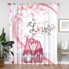 1 pieza nueva pantalla de ventana de amor para el día de San Valentín impresión digital 3D decoración de dormitorio sala de estar pantalla de ventana para barra de cortina