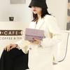 Bolsa pequena casual crossbody bolsa pequena quadrada cor sólida bolsa de ombro simples bolsa crossbody elegante moda coreana bolsa feminina da moda