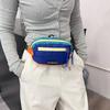 Diretamente do Fabricante, Nova Marca da Moda Bata Bolsa de Cintura Mini Impermeável Outdoor para Homens e Mulheres, Bolsa de Celular Color Blocking para Estudantes, Leve