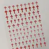 Pegatinas para Uñas Cruzadas de Color Sólido en Stock Adhesivas Planas Y2K Chica Picante Pegatinas para Uñas Cruzadas Dh931