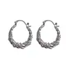 Pendientes de Plata con Diseño Minimalista de Zirconia Retorcida Pendientes de Personalidad Retro Europeos y Americanos Pendientes Sencillos Versátiles de Nicho para Mujer