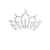 Corona infantil de perlas y pedrería para niña, tocado, lazo, accesorios para el cabello, corona de princesa para cumpleaños, accesorios, peine insertable, actuación