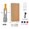 Linterna Blanca Láser Popular Transfronteriza Luz Fuerte para Exteriores Zoom con Luz Lateral Cob Linterna LED Fabricante Stock Listo