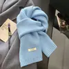 Lenço de Alto Padrão Azul Klein para Mulheres, Novo Estilo Coreano de Inverno, Versátil e Espessado para Aquecimento, Adequado para Homens