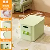 Caja de almacenamiento de escritorio para el hogar, sala de estar, con tapa, gran capacidad, caja de almacenamiento de juguetes, plástico engrosado, a prueba de polvo, caja de almacenamiento de ropa