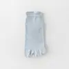 Calcetines de algodón, calcetines cortos deportivos, calcetines antibacterianos para mujer, calcetines de cinco dedos, malla transpirable, color liso, calcetines tipo tobillero resistentes al olor