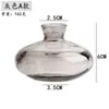 Vaso de Vidro Transparente Cor Dourada Pintado à Mão Novo Luxo Leve Transfronteiriço Conjunto de Três Peças Arranjo de Flores Dispositivo Hidropônico de Flores Ornamentos Artesanais